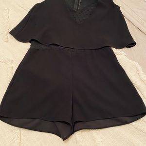 ZARA TRAFALUC Swiss Dot Romper